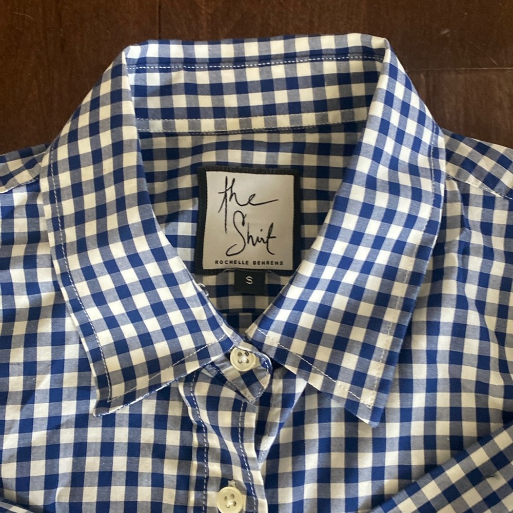 The Shirt navy/white gingham